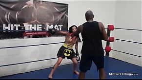 Interracial Mixed Boxing Male vs Female