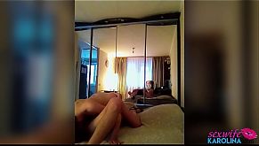 Hot MILF Blowjob Dick Neighbor and Rough Sex after Watching Porn