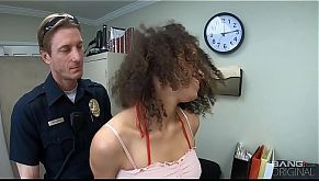 Screw the Cops - Arrested Ebony Teen Gets Fucked As Punishment