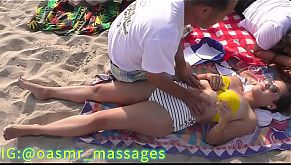 Сделал изумительный массаж на пляже