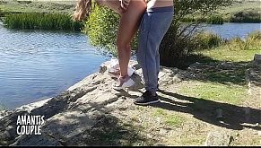 Fucking an innocent teenager in the forest next to the river
